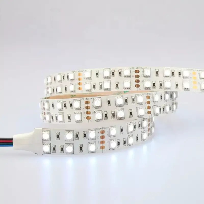 Ruban LED SMD 5050 Bleu 60 Leds/m - 2 Mètres Avec Prise EU - Étanche Intérieur/extérieur