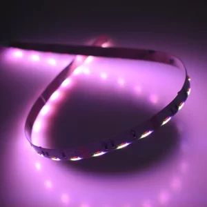Bande LED flexible de haute qualité, 24V, 60led m 020 RGB, vue latérale