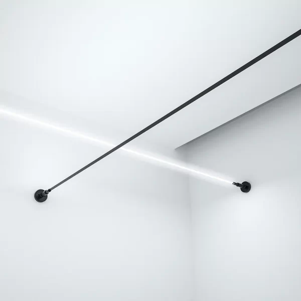 Luz de techo moderna Skyline Barra de luces LED lineal Lámpara de techo cromada Tira de LED