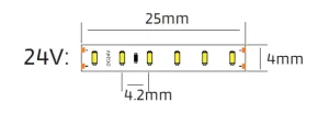 SMD2010 240 led strip drawing