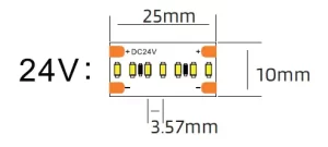 SMD2110 280 led strip drawing