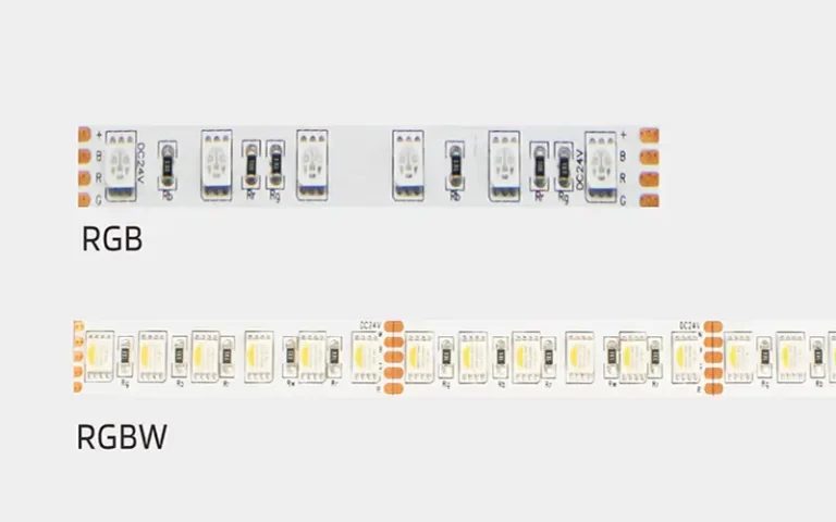 ¿Tira de LED RGB vs tira de LED RGBW?