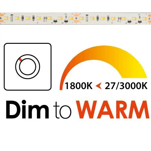 O que é Dim to Warm LED Strip Light?