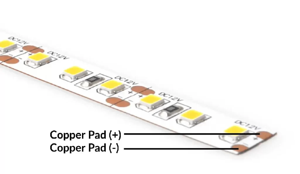 Make sure led strip polarity is correct (+ to +)