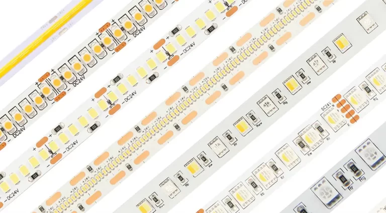 Como escolher as larguras das tiras de LED