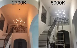 2700K vs 5000K Color