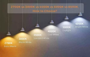 2700K vs 3000K vs 4000K vs 5000K vs 6500K，Como escolher