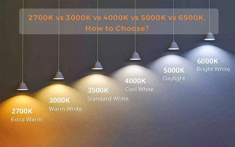 2700K vs 3000K vs 4000K vs 5000K vs 6500K，Como escolher?
