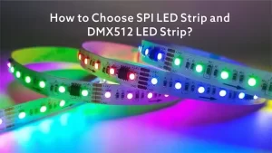 Como escolher a faixa de LED SPI e a faixa de LED DMX512