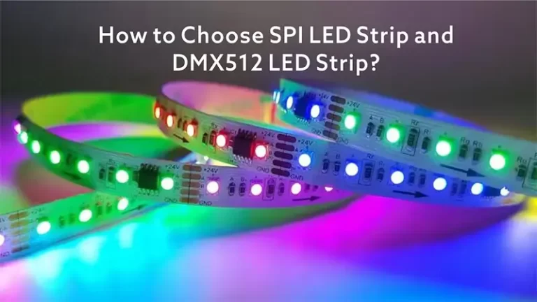 ¿Cómo elegir la tira de LED SPI y la tira de LED DMX512?