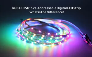 Faixa de LED RGB vs. Faixa de LED digital endereçável