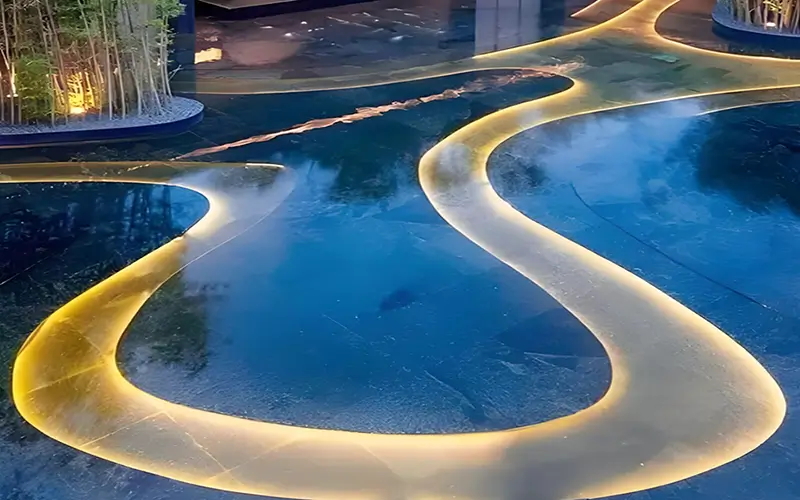 Swimming pool and underwater waterproof light strip